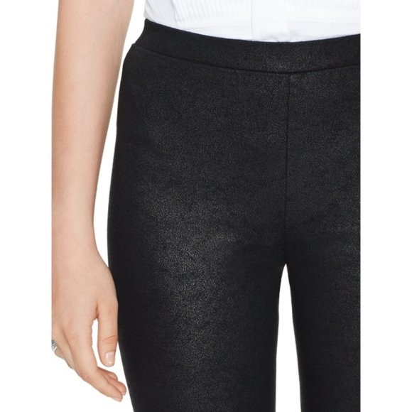 Polo Ralph Lauren Metallic Black Leggings ~ Medium - Picture 2 of 13